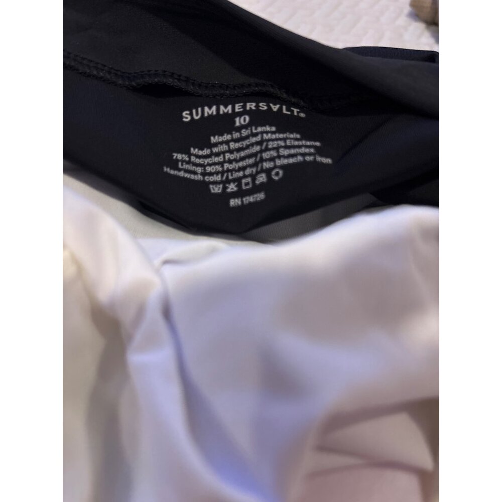 Summersalt Tie Waist Backflip Black & White One-Piece, new with tags - Picture 6 of 6